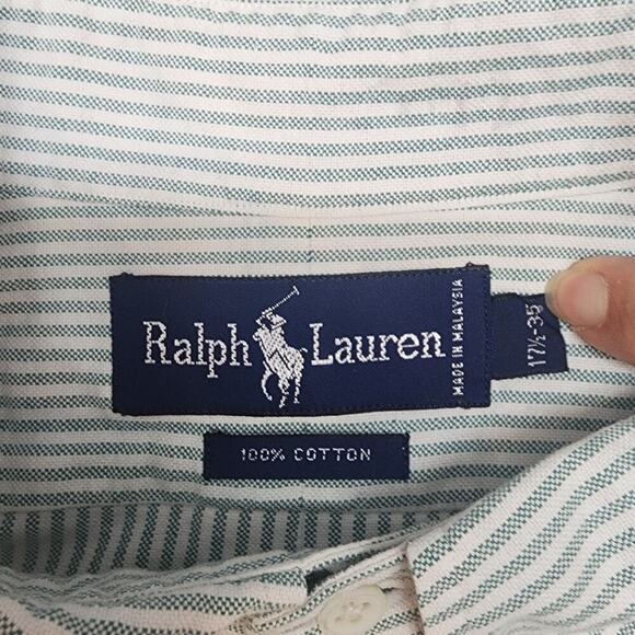 Ralph Lauren 100% Cotton Men's Button Up Shirts Sz 17 1/2 / 35 - Picture 5 of 5